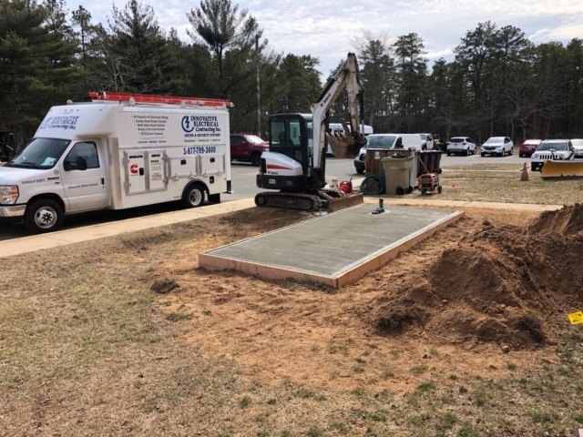 Commercial Generator Pad Install, Berkeley Township, New Jersey Administration Building