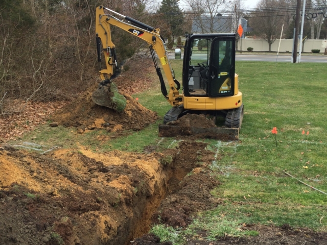 Trenching for a Caterpillar 150kw Generator Relocation, Toms River New Jersey